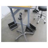 Sturdy work table with rolling base...
