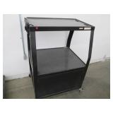 All metal audio visual cart on whee...