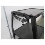 All metal audio visual cart on whee...