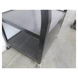 All metal audio visual cart on whee...