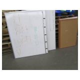 3 large and 2 small whiteboards and...