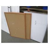 3 large and 2 small whiteboards and...