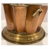 Vintage Art Deco Global Views Copper and Brass Wine Chiller with Four Compartments Vintage Art Deco Global Views Copper and Brass Wine Chiller with Four Compartments
