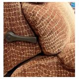 Flexsteel Brown Recliner with Patterned Upholstery. One of Two Matching Pieces, Lots 4 and 5 Flexsteel Brown Recliner with Patterned Upholstery. One of Two Matching Pieces, Lots 4 and 5