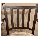 Set of 4 Metal Bar Stools with Padded Seats Set of 4 Metal Bar Stools with Padded Seats