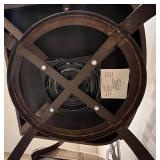 Set of 4 Metal Bar Stools with Padded Seats Set of 4 Metal Bar Stools with Padded Seats