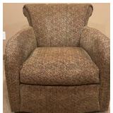 Sherrill Swivel Club Chair with Stain-Resistant Upholstery Sherrill Swivel Club Chair with Stain-Resistant Upholstery