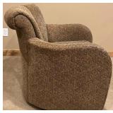 Sherrill Swivel Club Chair with Stain-Resistant Upholstery Sherrill Swivel Club Chair with Stain-Resistant Upholstery
