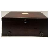 Reed & Barton Gold-Plated Silverware Set in Wooden Chest Reed & Barton Gold-Plated Silverware Set in Wooden Chest