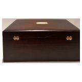 Reed & Barton Gold-Plated Silverware Set in Wooden Chest Reed & Barton Gold-Plated Silverware Set in Wooden Chest