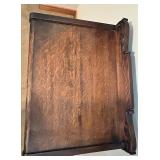 Antique Oak Wood Sheet Music Cabinet with Intricate Carving Antique Oak Wood Sheet Music Cabinet with Intricate Carving