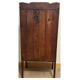 Antique Oak Wood Sheet Music Cabinet with Intricate Carving Antique Oak Wood Sheet Music Cabinet with Intricate Carving