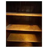 Antique Oak Wood Sheet Music Cabinet with Intricate Carving Antique Oak Wood Sheet Music Cabinet with Intricate Carving