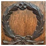 Antique Oak Wood Sheet Music Cabinet with Intricate Carving Antique Oak Wood Sheet Music Cabinet with Intricate Carving