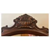 Antique Wooden Vanity Desk with Mirror and Stool - Lots 11, 13, and 15 are matching Antique Wooden Vanity Desk with Mirror and Stool - Lots 11, 13, and 15 are matching