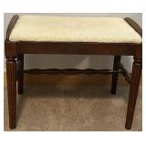 Antique Wooden Vanity Desk with Mirror and Stool - Lots 11, 13, and 15 are matching Antique Wooden Vanity Desk with Mirror and Stool - Lots 11, 13, and 15 are matching