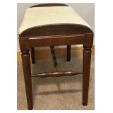 Antique Wooden Vanity Desk with Mirror and Stool - Lots 11, 13, and 15 are matching Antique Wooden Vanity Desk with Mirror and Stool - Lots 11, 13, and 15 are matching