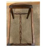 Antique Wooden Vanity Desk with Mirror and Stool - Lots 11, 13, and 15 are matching Antique Wooden Vanity Desk with Mirror and Stool - Lots 11, 13, and 15 are matching