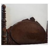 Vintage Wooden Bed Frame with Meridan Mattress and Box Spring - Lots 11, 13, and 15 are matching Vintage Wooden Bed Frame with Meridan Mattress and Box Spring - Lots 11, 13, and 15 are matching