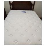 Vintage Wooden Bed Frame with Meridan Mattress and Box Spring - Lots 11, 13, and 15 are matching Vintage Wooden Bed Frame with Meridan Mattress and Box Spring - Lots 11, 13, and 15 are matching