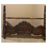 Vintage Wooden Bed Frame with Meridan Mattress and Box Spring - Lots 11, 13, and 15 are matching Vintage Wooden Bed Frame with Meridan Mattress and Box Spring - Lots 11, 13, and 15 are matching