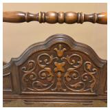 Vintage Wooden Bed Frame with Meridan Mattress and Box Spring - Lots 11, 13, and 15 are matching Vintage Wooden Bed Frame with Meridan Mattress and Box Spring - Lots 11, 13, and 15 are matching