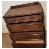 Vintage Wooden Dresser with Intricate Carving - Lots 11, 13, and 15 are matching Vintage Wooden Dresser with Intricate Carving - Lots 11, 13, and 15 are matching