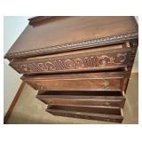 Vintage Wooden Dresser with Intricate Carving - Lots 11, 13, and 15 are matching Vintage Wooden Dresser with Intricate Carving - Lots 11, 13, and 15 are matching