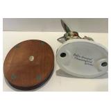 Set of 2 Andrea Bird Figurines - Hummingbird & Wren with Flowers Set of 2 Andrea Bird Figurines - Hummingbird & Wren with Flowers