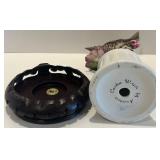 Set of 2 Andrea Bird Figurines - Hummingbird & Wren with Flowers Set of 2 Andrea Bird Figurines - Hummingbird & Wren with Flowers