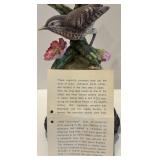 Set of 2 Andrea Bird Figurines - Hummingbird & Wren with Flowers Set of 2 Andrea Bird Figurines - Hummingbird & Wren with Flowers