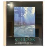 Framed Motivational Poster - Success Theme with Certificate of Authenticity Framed Motivational Poster - Success Theme with Certificate of Authenticity