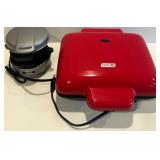 Dash Belgian Waffle Maker and Hamilton Beach Sandwich Maker Set Dash Belgian Waffle Maker and Hamilton Beach Sandwich Maker Set