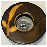 Decorative Faux Plant, Grape Vine Wreath, and Wooden Israeli Vase Set Decorative Faux Plant, Grape Vine Wreath, and Wooden Israeli Vase Set