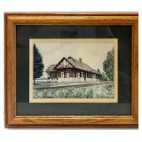 Set of 4 Framed Vintage Prints Featuring Excelsior Amusement Park and Historical Scenes Set of 4 Framed Vintage Prints Featuring Excelsior Amusement Park and Historical Scenes