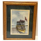 Set of 4 Framed Vintage Prints Featuring Excelsior Amusement Park and Historical Scenes Set of 4 Framed Vintage Prints Featuring Excelsior Amusement Park and Historical Scenes