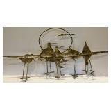 Vintage Bijan Brass Coastal Sandpiper Bird Wall Art Sculpture Vintage Bijan Brass Coastal Sandpiper Bird Wall Art Sculpture