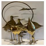 Vintage Bijan Brass Coastal Sandpiper Bird Wall Art Sculpture Vintage Bijan Brass Coastal Sandpiper Bird Wall Art Sculpture
