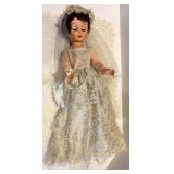 Set of 3 Vintage Bride Dolls in Lace Wedding Attire Set of 3 Vintage Bride Dolls in Lace Wedding Attire