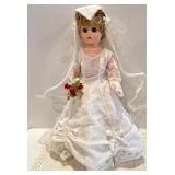 Set of 3 Vintage Bride Dolls in Lace Wedding Attire Set of 3 Vintage Bride Dolls in Lace Wedding Attire