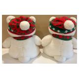 Set of 4 Santabear Plush Toys - 1986 Collector Set of 4 Santabear Plush Toys - 1986 Collector