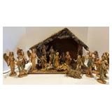 Vintage Nativity Scene with Figurines and Stable Vintage Nativity Scene with Figurines and Stable