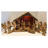 Vintage Nativity Scene with Figurines and Stable Vintage Nativity Scene with Figurines and Stable