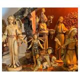 Vintage Nativity Scene with Figurines and Stable Vintage Nativity Scene with Figurines and Stable