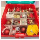 Christmas Ornament Storage Box with Assorted Holiday Ornaments Christmas Ornament Storage Box with Assorted Holiday Ornaments