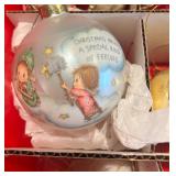 Christmas Ornament Storage Box with Assorted Holiday Ornaments Christmas Ornament Storage Box with Assorted Holiday Ornaments