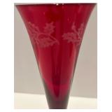 Set of 12 Holiday Gems Ruby Toasting Flutes in original boxes Set of 12 Holiday Gems Ruby Toasting Flutes in original boxes