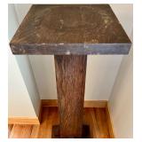 Vintage Solid Wood Pedestal Stand Vintage Solid Wood Pedestal Stand