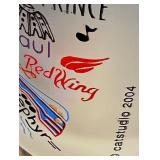 Set of 8 Minnesota Themed Frosted Glass Tumblers by Catstudio Set of 8 Minnesota Themed Frosted Glass Tumblers by Catstudio