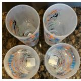 Set of 8 Minnesota Themed Frosted Glass Tumblers by Catstudio Set of 8 Minnesota Themed Frosted Glass Tumblers by Catstudio